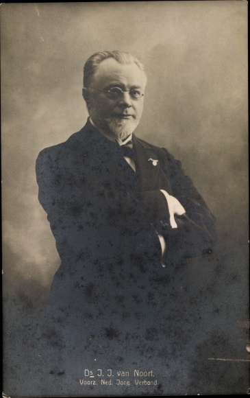 Photo Postcard Ds. JJ van Noort, Voorz. no Ing. association