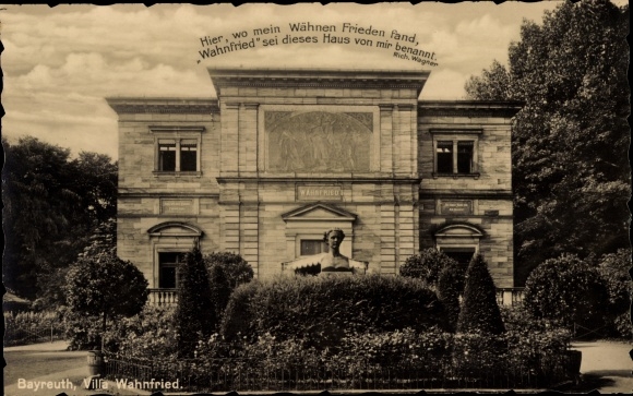 PC Bayreuth in Upper Franconia, Villa Wahnfried, Wagner quote