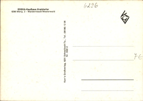 Postcard Waldernbach Mengerskirchen in the Westerwald, swimming pool, fountain, Hildgardishof, playground