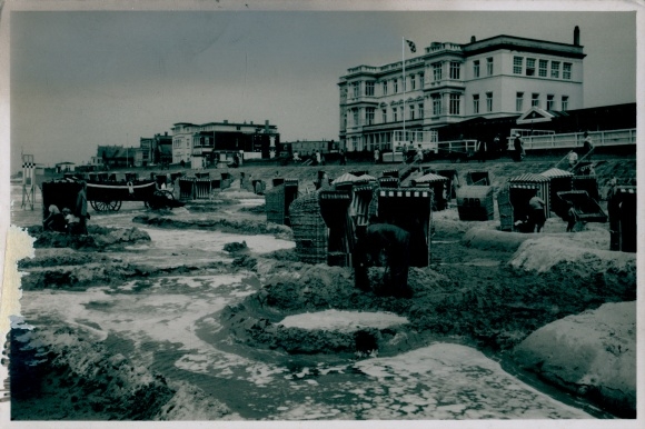 Foto Norderney in Ostfriesland, Strandpartie, Strandkörbe