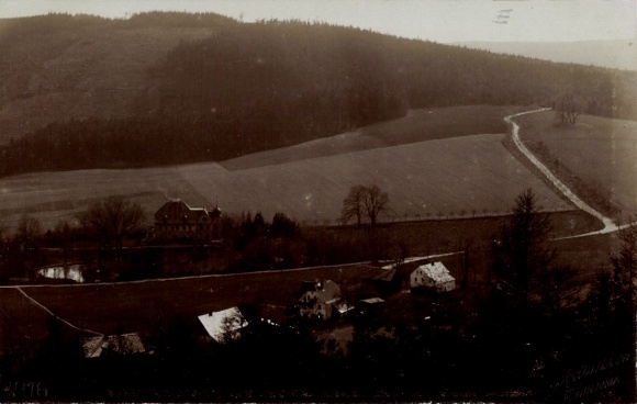 Foto Ak Rehnsdorf Elstra Oberlausitz, Teilansicht