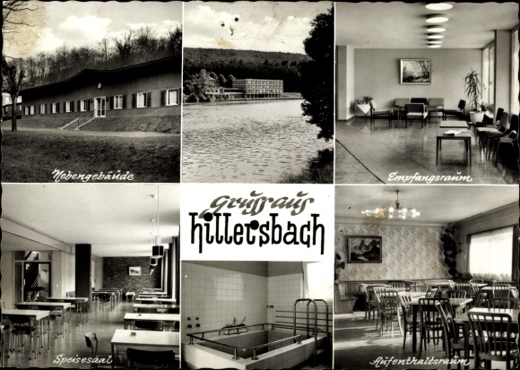 Postcard Hirzenhain in Hesse, Sanatorium Hillersbach