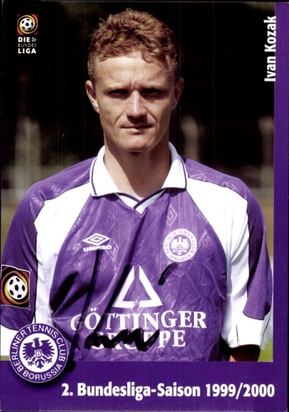 Autogrammkarte Fußballer Ivan Kozak, Tennis Borussia Berlin, Autogramm