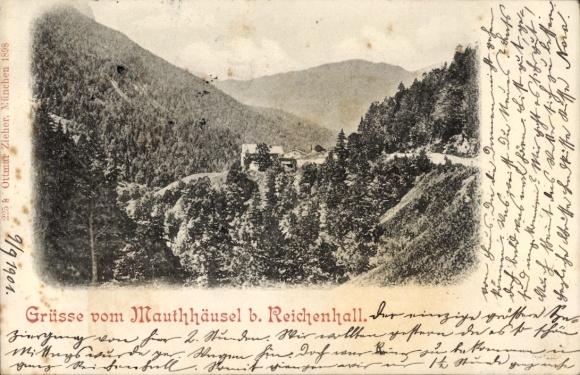 Postcard Schneizlreuth in Upper Bavaria, Gasthof Mauthäusl