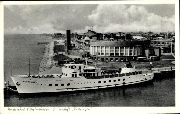 Ak Wilhelmshaven an der Nordsee, Bäderschiff Rüstringen