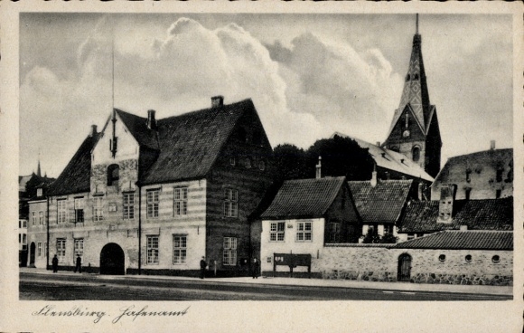 Ak Flensburg in Schleswig Holstein, Hafenamt