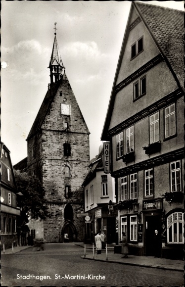 PC Stadthagen in Lower Saxony, St. Martini church, hotel