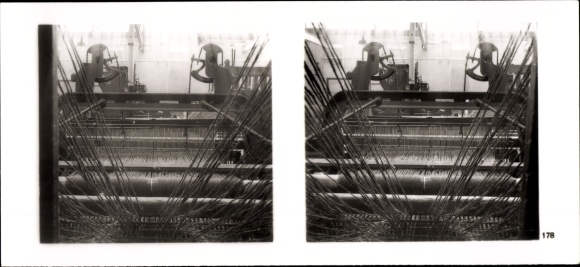 Stereo image photo &quot;The NS model companies 1937-38&quot; No. 488 III/178 Dorsten carpet factory Hervest