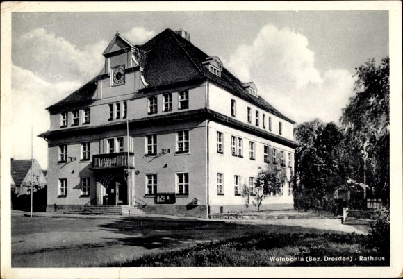 Ak Weinböhla in Sachsen, Rathaus