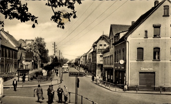 Ak Helbra in Sachsen Anhalt, Ernst-Thälmann-Straße