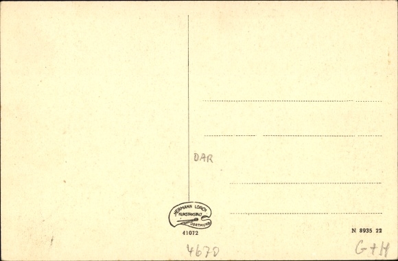 Postcard Lünen in Westphalia, Parkstrasse, villas