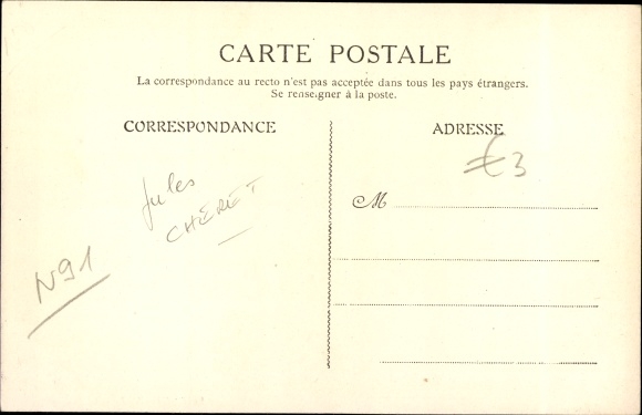 Postcard Auvergne, Chemins de Fer PLM, French railways, advertising
