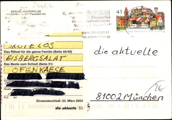 Postcard Berlin Steglitz Lichterfelde, village church, Pauluskirche