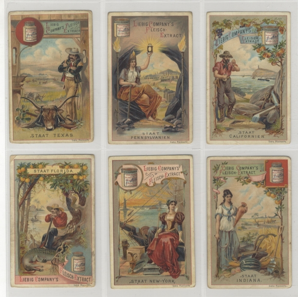 Liebig Pictures Series A 257 American States 1893