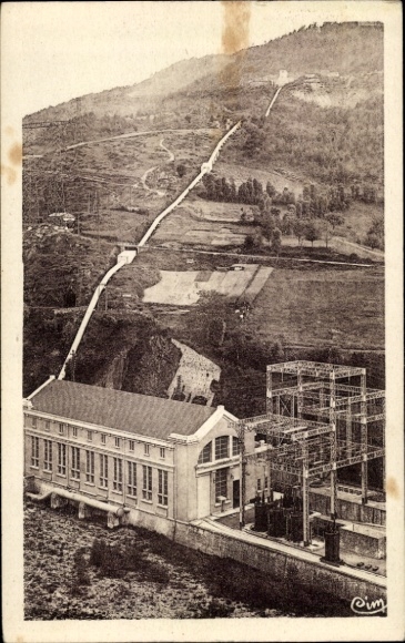 Ak Monistrol d'Allier Haute Loire, Usine de la Compagnie Loire et Centre