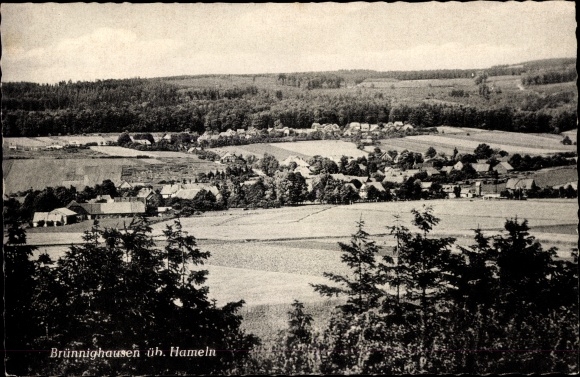 Postcard Brünnighausen Coppenbrügge Lower Saxony, Panorama