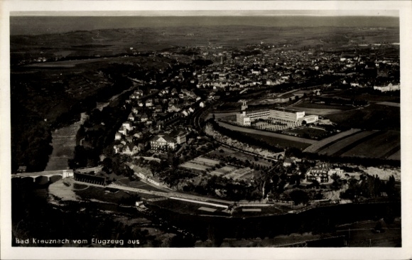 Ak Bad Kreuznach in Rheinland Pfalz, Fliegeraufnahme