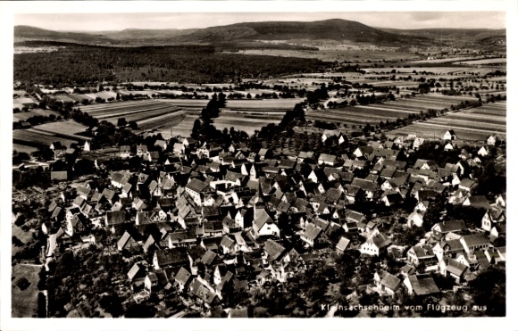 Postcard Kleinsachsenheim Sachsenheim in Württemberg, aerial photograph