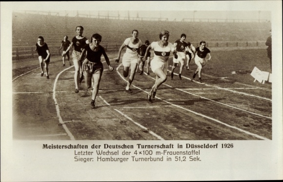 Photo Championships of the German Gymnastics Association in Düsseldorf 1926, relay race