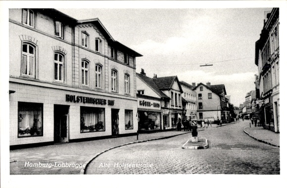 Ansichtkaart Hamburg Bergedorf Lohbrügge, Alte Holstenstrasse, Holsteinischer Hof, winkel