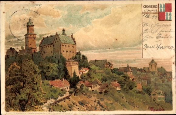 Künstler Ak Kronberg im Taunus, Panorama