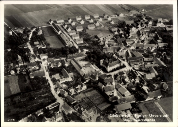 Postcard Giebelstadt in Lower Franconia, aerial photograph