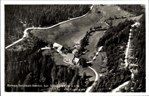 Postcard Bruttig Fankel on the Moselle, aerial photograph