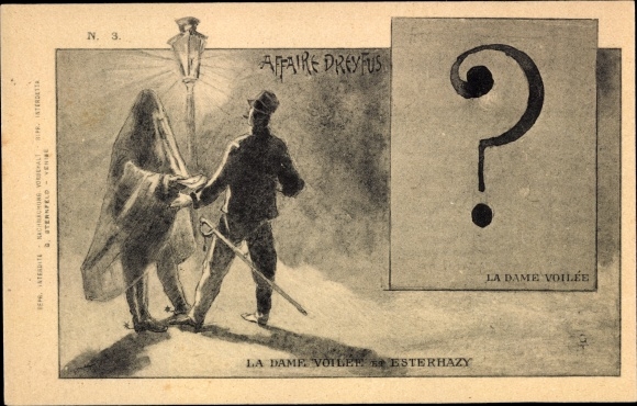 Judaika Ak Dreyfus Affäre, Affaire Dreyfus, La Dame voilée et Esterhazy