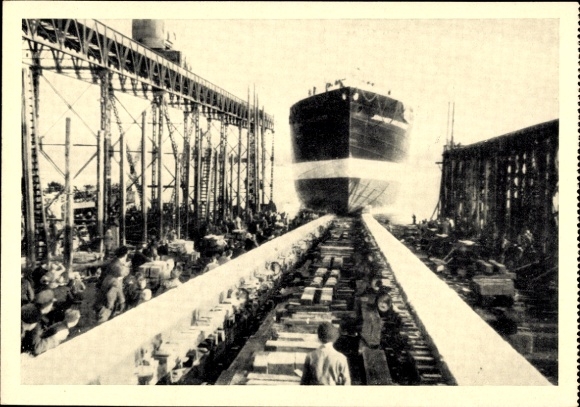 PC launch of the fast cargo ship Johannes Moltenbuhr 1936, Stinnes-Reederei