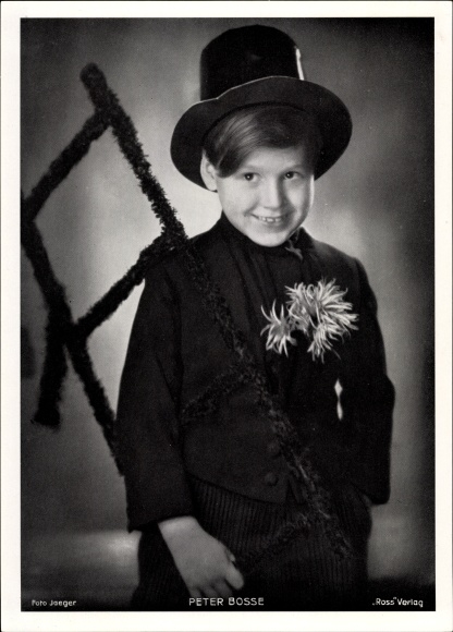 Photo actor Peter Bosse, child portrait, chimney sweep