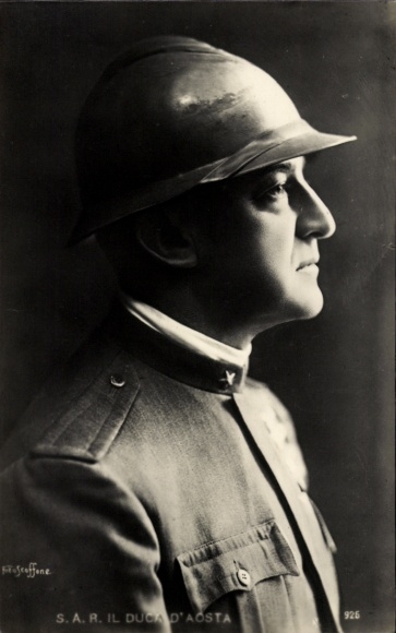 Ak Reale il Duca d'Aosta, Emanuel Philibert von Savoyen-Aosta, Portrait, Profilansicht