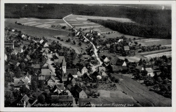 Ak Neuweiler im Schwarzwald, Fliegeraufnahme