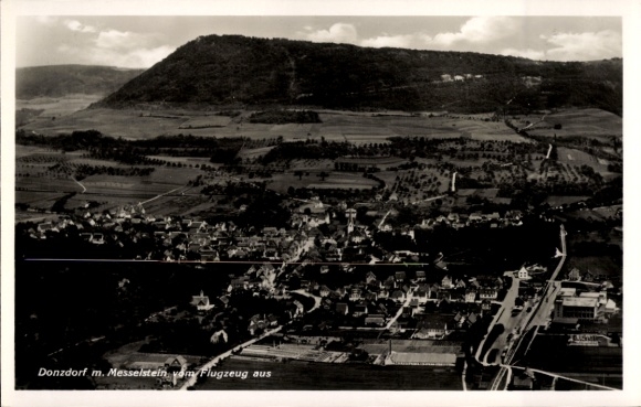 Ak Donzdorf in Württemberg, Luftaufnahme von  Messelstein, zahlreiche Gebäude und Landschaft