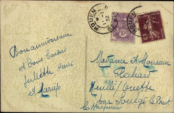 Postcard La Bouille Seine Maritime, panorama