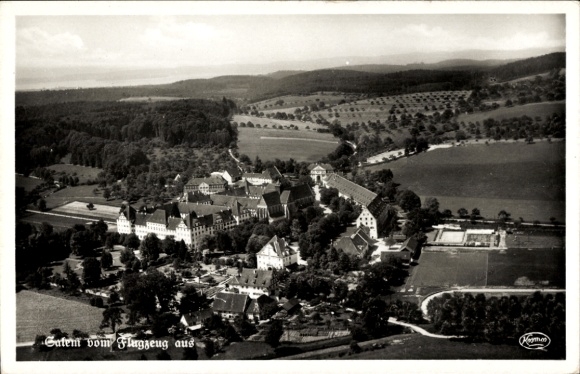 Postcard Salem in the Bodenseekreis, aerial photograph