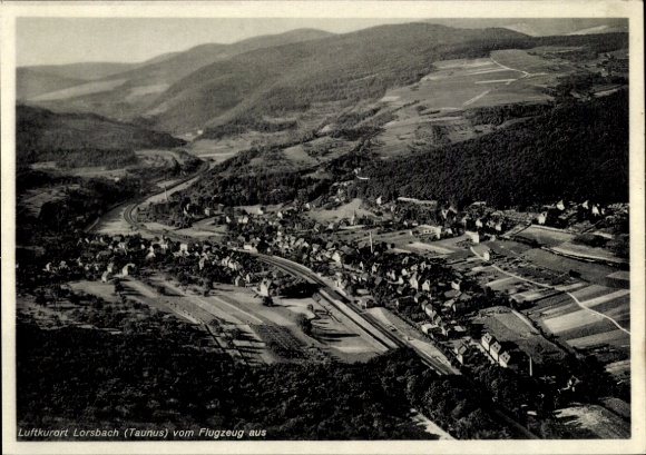 Postcard Lorsbach Hofheim im Taunus Hessen, aerial photograph