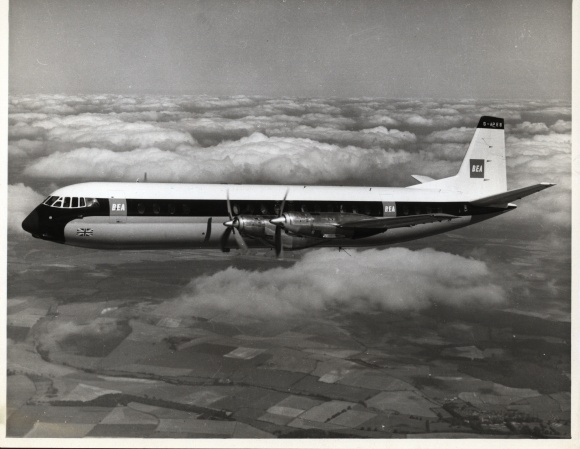 Photo passenger aircraft, Vichers Vanguard, BEA