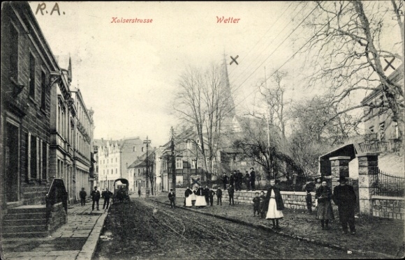 Postcard Wetter on the Ruhr, Kaiserstraße