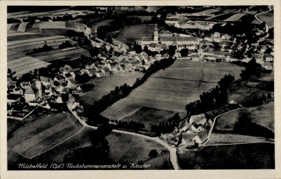 Ak Michelfeld Auerbach in der Oberpfalz Bayern, Fliegeraufnahme