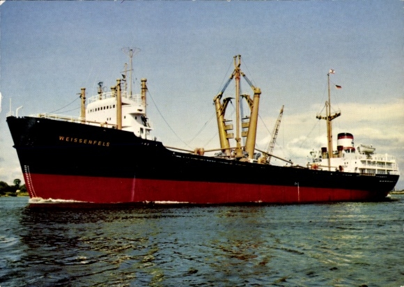Ak vrachtschip MS Weißenfels, DDG Hansa