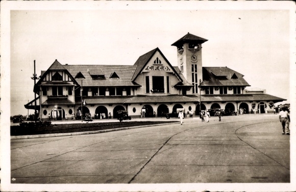 Postcard Pointe Noire Republic of Congo, railway station