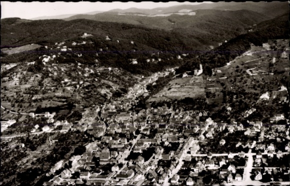 Ak Schriesheim an der Bergstraße, Fliegeraufnahme