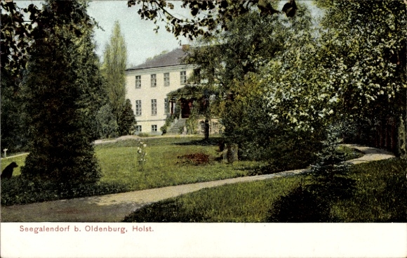 Postcard Seegalendorf Gremersdorf in Ostholstein, manor house