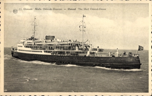 CPA Ostend Ostend Flandre occidentale, Malle Ostende Douvres