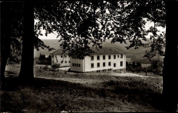 Postcard Veckerhagen Reinhardshagen on the Weser, view of the youth hostel