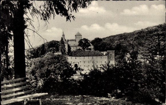 Postcard Attendorn in the Sauerland, Schnellenberg Castle