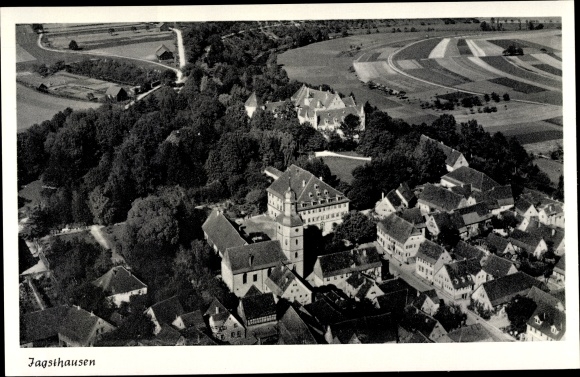 PC Jagsthausen Baden Württemberg, aerial photo of the place