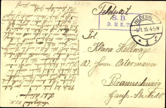 Letters Postcard Hildesheim, There will be a reunion at home