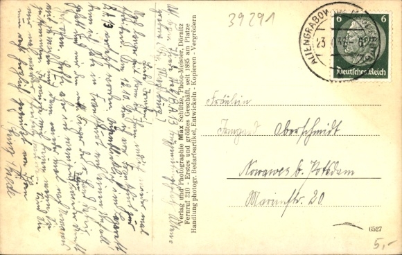 Postcard Altengrabow Möckern in Saxony Anhalt, military training area
