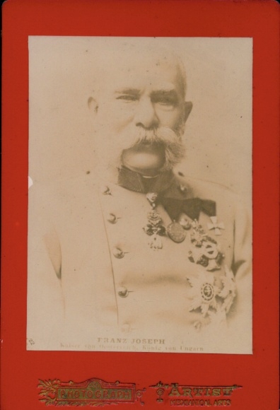 Kabinett Foto Kaiser Franz Joseph I., Portrait